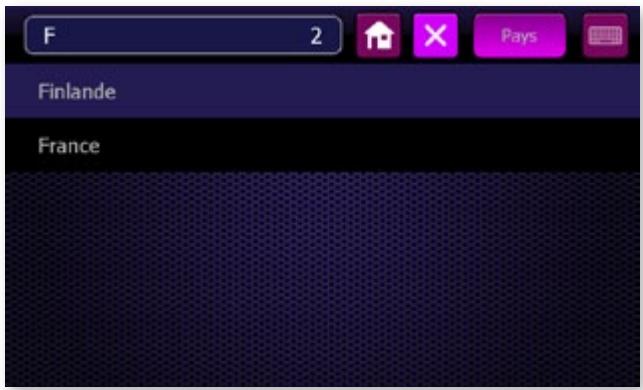 TAKARA GP83CAV - Définir une adresse postale comme destination - 1