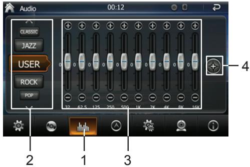 TAKARA GPV1826BT - REGLAGES AUDIO - Menu 3 - 1