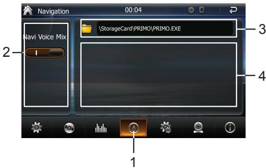 TAKARA GPV1826BT - REGLAGESNAVIGATION - Menu 4 - 1