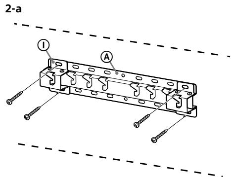 SONY KDL75W855CBAEP - Installazione della base sulla parete - 1