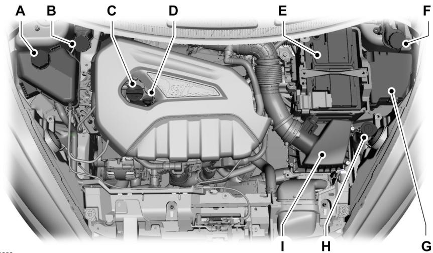 FORD FIESTA 2018 - VUE D'ENSEMBLE SOUS LE CAPOT - 1.6L ECOBOOSTTM - 1