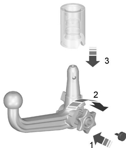 FORD FIESTA 2018 - Dépose de la boule de remorquage - 1