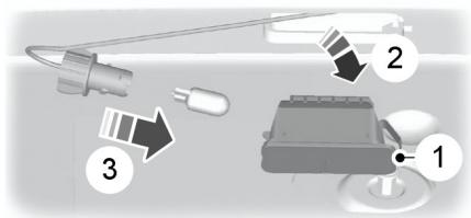 FORD FIESTA 2018 - Eclairage de plaque d'immatriculation - 1
