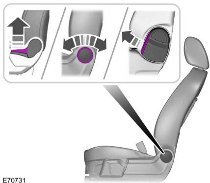 FORD FIESTA 2018 - Retour du dossier de siège en position d'assise - 4