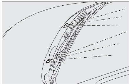 FORD KA 2008 - Remplacement des balais d'essuie-glace fig. 6 - 2