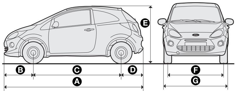 FORD KA 2008 - PRESSION DE GONFLAGE À FROID (bars) - 1