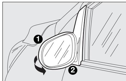 FORD KA 2008 - Rabattement des rétroviseurs d'aile fig. 27 - 2