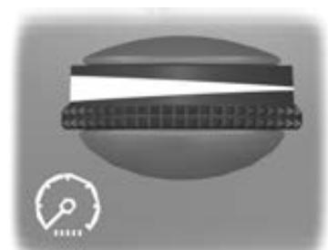 FORD KUGA 2010 - RéGLAGE DE L'INTENSITÉ D'ÉCLAIRAGUDCOMBINÉ DES INSTRUMENTS - 1