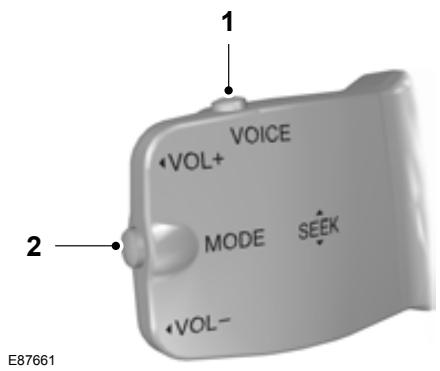 FORD KUGA 2010 - Télécommande Touches voix et mode - 1