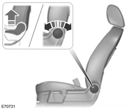 FORD KUGA 2010 - Réglagedel'inclinaison du dossier de siège - 1