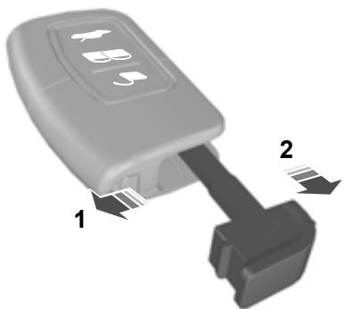 FORD KUGA 2010 - Verrouillage et déverrouillage des portes avec la lame de la clé - 1
