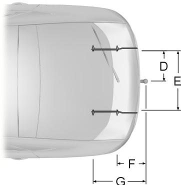FORD MONDEO 2013 - Dimensions de l'équipement d'attelage - 2