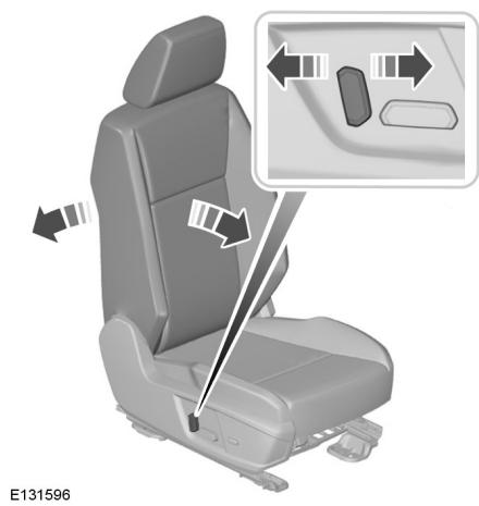 FORD RANGER 2012 - Réglage de l'inclinaison du dossier de siège (sièges à commande électrique) - 1