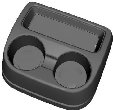 FORD RANGER 2012 - Porte-gobelets arrêté - 1