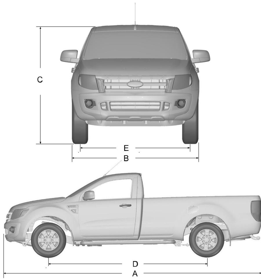 FORD RANGER 2012 - Cabine simple - 1