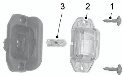 FORD RANGER 2012 - Eclairage de plaque d'immatriculation - 2