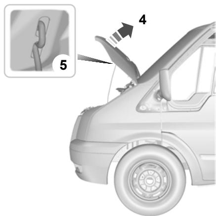 FORD TRANSIT 2010 - OUVERTUREETFERMETURE DU CAPOT - 2