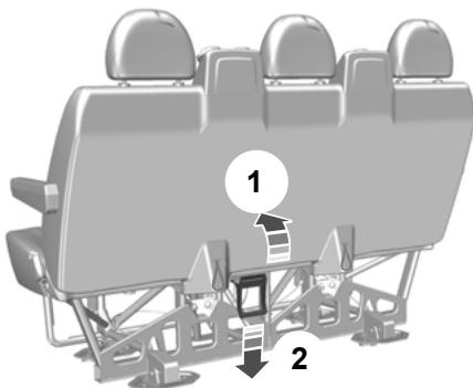 FORD TRANSIT 2010 - Dépose la banquette arrière - 1