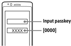 SONY MEX N5200BT.EUR,  MEX-N5200BT - If passkey* input is required on the BLUETOOTH device, input [0000]. - 1