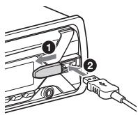 SONY MEX N5200BT.EUR,  MEX-N5200BT - Anschlieben eines USB-Geräts - 1