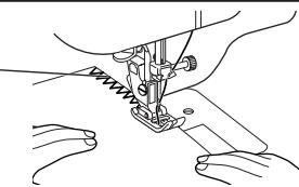 TOYOTA 8000 - - Utilisation du pied-de-biche pour zigzag - 2