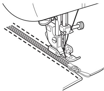TOYOTA 8000 - - Cousez le côté droit de la fermeture à glissière - 2