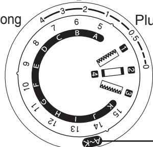 TOYOTA 8000 - Molette de selection de longueur du point - 3