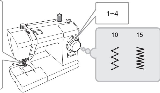 TOYOTA 8000 - Installez le pied-de-biche pour zigzag ou le pied pour surfilage. - 3