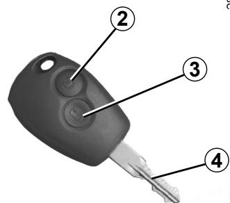 DACIA DUSTER 2010 - Clés, télécommande à radiofréquence : généralités (1/2) - 2