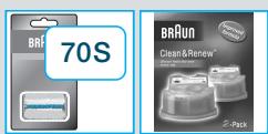 BRAUN 790CC-4 - Het scheerblad en de messenblok cassette verwangen / reset - 2