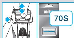BRAUN 790CC-4 - Substituição da Rede e Bloco de láminas / reiniciar - 6