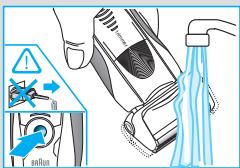 BRAUN 799CC-6WD,  SERIES 7 799CC-7 WET&DRY - De behuizing reinigen - 1