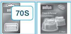 BRAUN 799CC-6WD,  SERIES 7 799CC-7 WET&DRY - Remplacement de la cassette de rasage / réinitialisation - 2