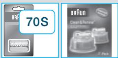 BRAUN 799CC-6WD,  SERIES 7 799CC-7 WET&DRY - Replacing the Foil &amp; Cutter cassette/reset - 9