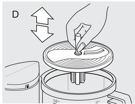 BRAUN K 650-600 - Utilizzo delle lame per affettare, sminuzzare, gratugiare - 2