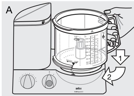 BRAUN K 650-600 - YcTaHOBka BeHKOÖ CMHOCTi ⑥ Ta KpHsKn ⑦ - 1