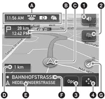 SONY NV -U 52F - Informação sobre o menu de ferramentas do mapa - 1
