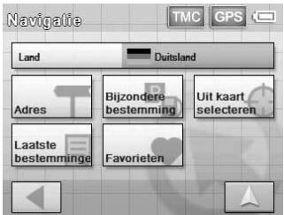 SONY NV-U50 - De bestemming instellen en de begeleiding starten - 1