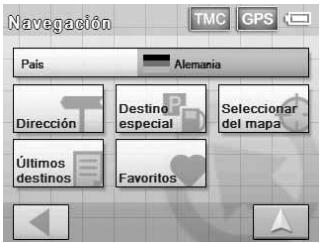 SONY NV-U50 - Selección "Nuevo destino" → "Navigación". - 1