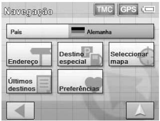 SONY NV-U50 - Selezione "Destino novo" → "Navegacao". - 1