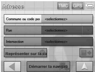 SONY NV-U50 - Définition de la destination et démarrage du radioguidage - 2