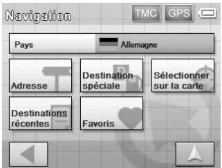 SONY NV-U50 - Définition de la destination et démarrage du radioguidage - 1