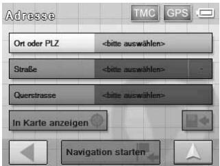 SONY NV-U50 - Festlegendes Ziels und Starten der Routenführung - 2