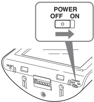 SONY NV-U50 - Acerca del interruptor de alimentación principal - 1