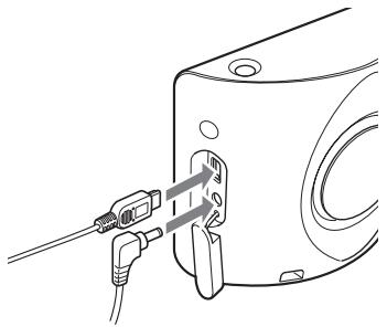 SONY NV-U50 - Anslut encheten till datorn med USB-kabeln. - 1