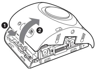 SONY NV-U50 - Slide the rear cover, then lift to open. - 1