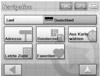 SONY NV-U50 - Festlegendes Ziels und Starten der Routenführung - 1