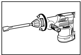 MAKITA HM0870C - Installing or removing the bit - 6