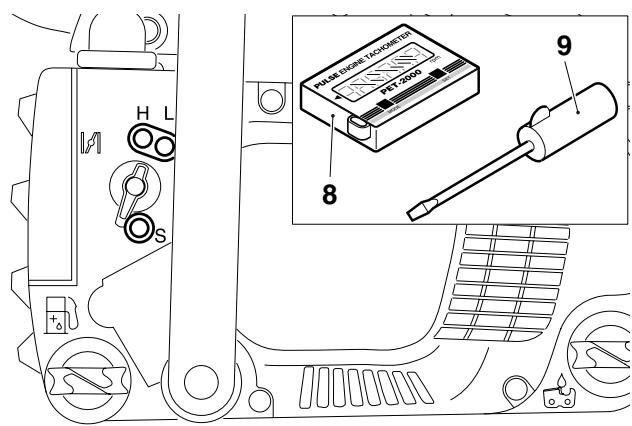 MAKITA PS3410 - Contrôle de la vis de réglage (H) - 2