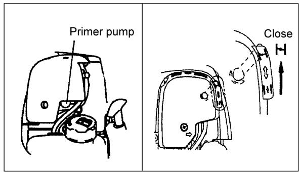 MAKITA SP252-4R - 1) When the engine is cold, or when the fuel it refueled - 2